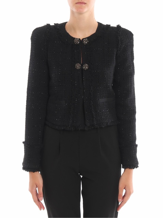 Pinko Jackets & Blazers - PINKO Scucire Blazer Jacket With Jewels in Black - 8